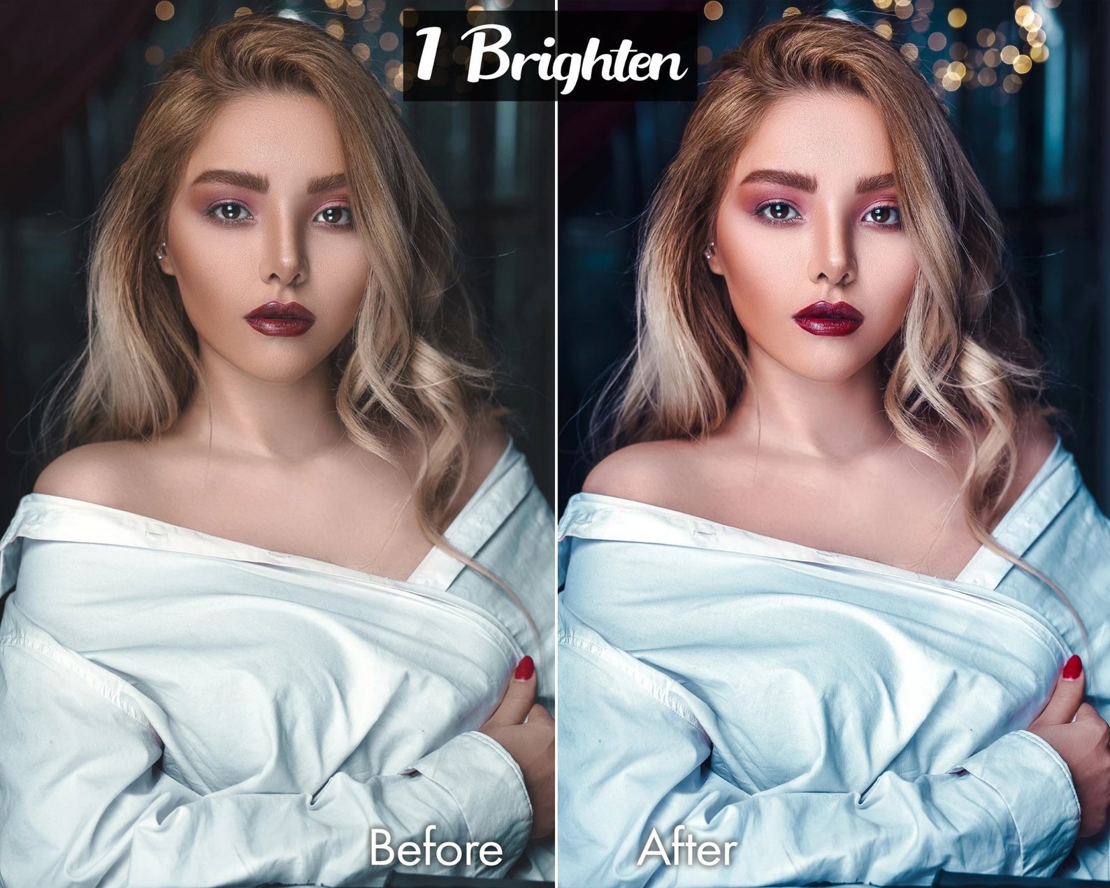 5 Portrait Presets for Mobile Lightroom Beauty Presets Etsy