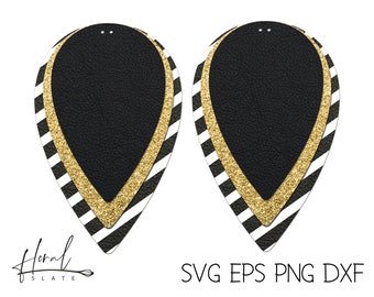 Download Free Earring Svg Files For Cricut Tear Drop Layered Stacked Faux Etsy SVG Cut Files