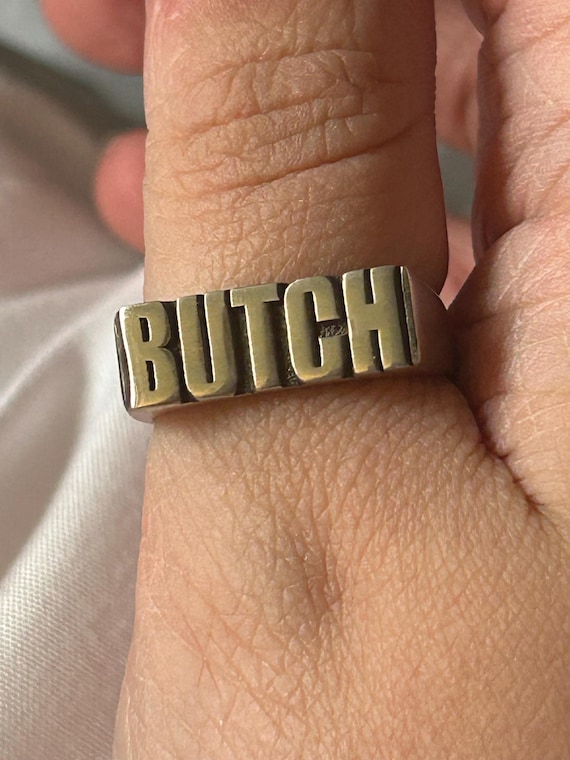 sterling silver butch lesbian ring