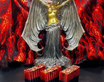 Daughters of Lilith Soap - Available in One 5 Oz Bar or A Two 4 oz Bar Set- Rose, Patchouli, Poison Apple Scent