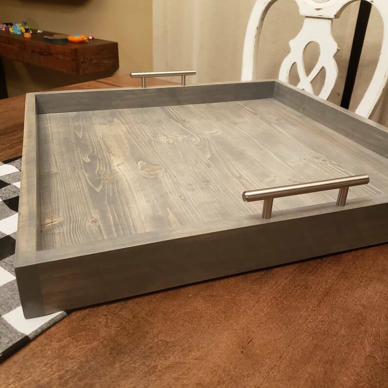 Large Coffee Table Tray Ottoman Tray Oversized Etsy