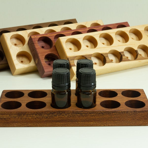Opslag van etherische olie 5 ml, plank voor etherische olie, display voor aromatherapie, houder voor etherische olie, cadeau voor etherische olie, cadeau voor moeder