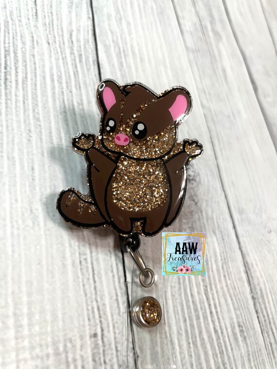 Sugar-glider Badge Reel Glitter ID Holder Cute Animal - Etsy Sugar-glider Badge Reel Glitter ID Holder Cute Animal - Etsy