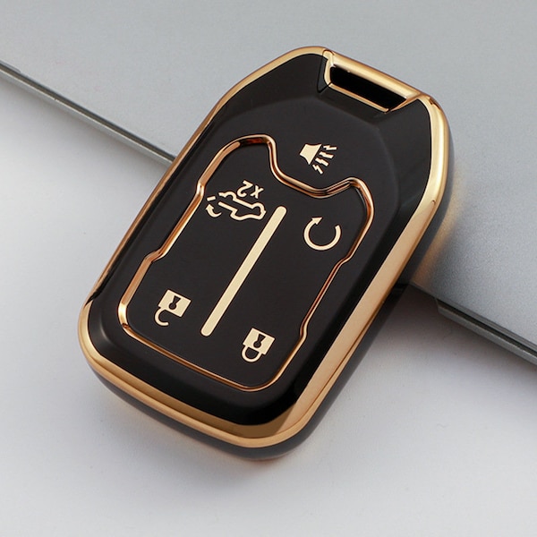 Key Fob Protective Cover for GMC Denali Yukon Sierra Acadia 5 Button
