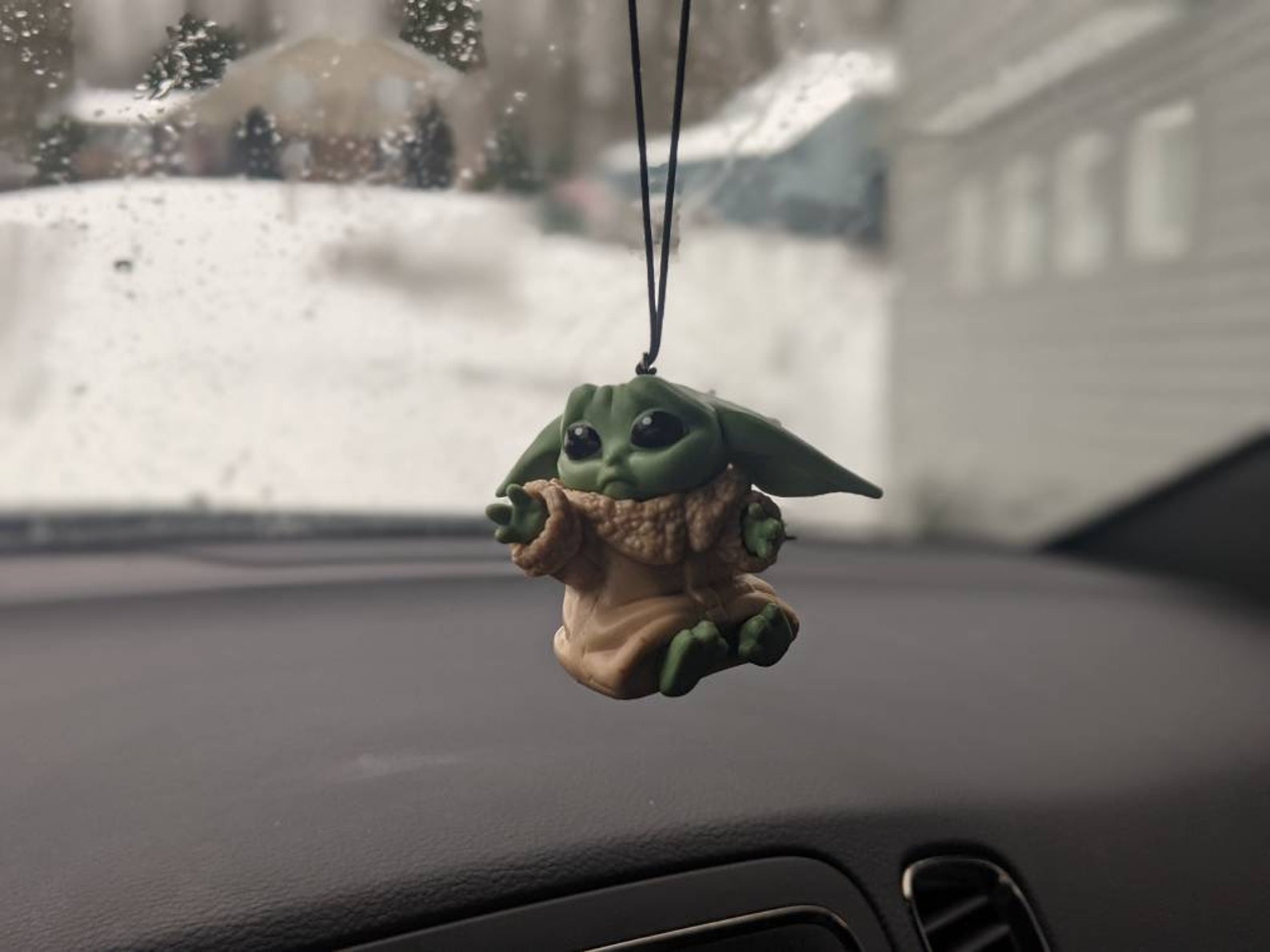 Baby Yoda Dash Ornament Rear View Mirror Etsy