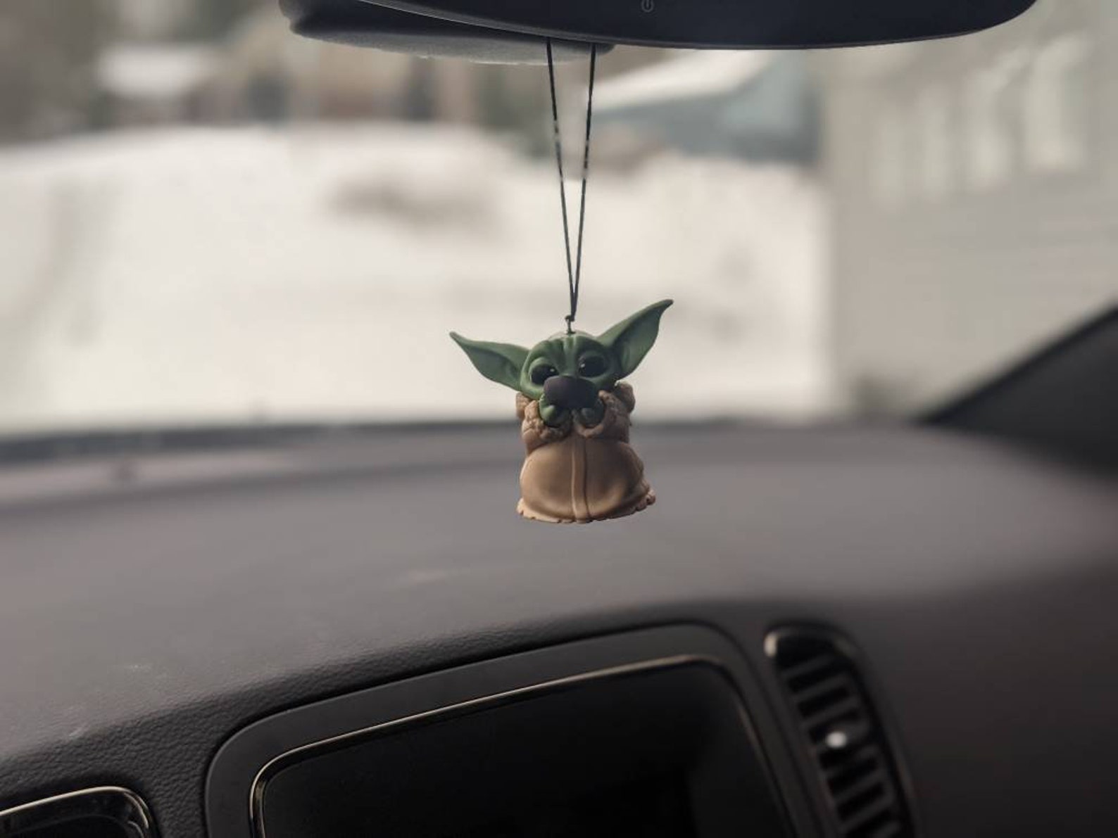Baby Yoda Dash Ornament Rear View Mirror Etsy