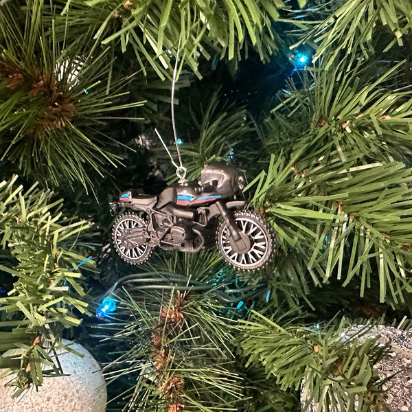 BMW R NineT Motorcycle Christmas Tree Holiday Ornament