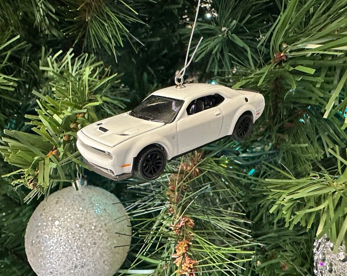 Dodge Challenger Hellcat Christmas Tree Holiday Ornament - Etsy