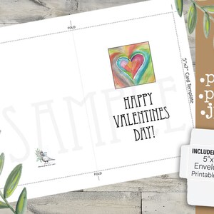 5x7" DIY Card Template Instant Download in 2 Formats | 8.5x11 Template ...