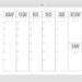 Checklist Style Weekly Calendar Sheet PRINTABLE 8.5x11 Reduce Stress ...