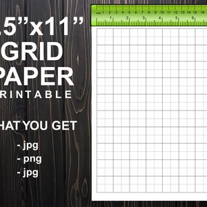 Grid Paper Design Instant Download Graph Paper 8.5x11 - Etsy