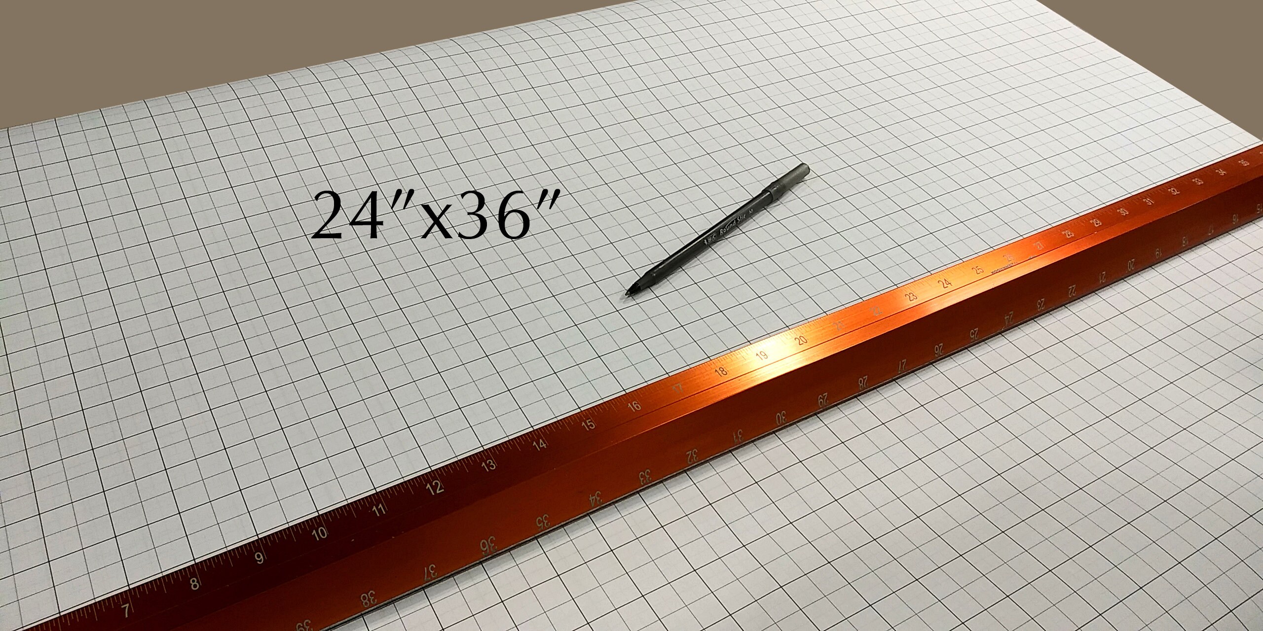 24x36 GRAPH PAPER multiuse DIY projects garden planning Etsy