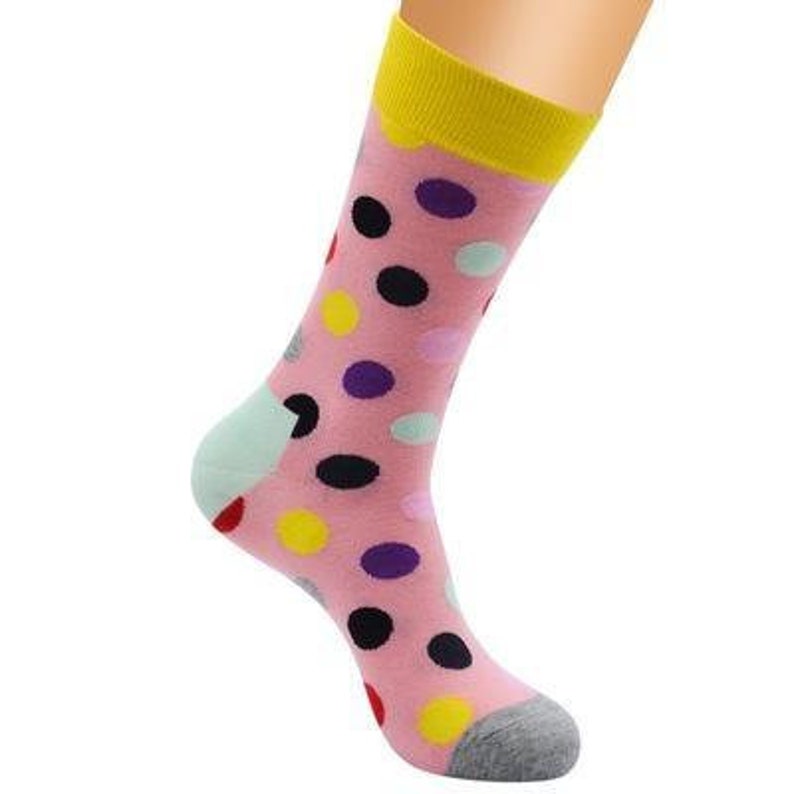 FLAMINGO POLKA DOT sock