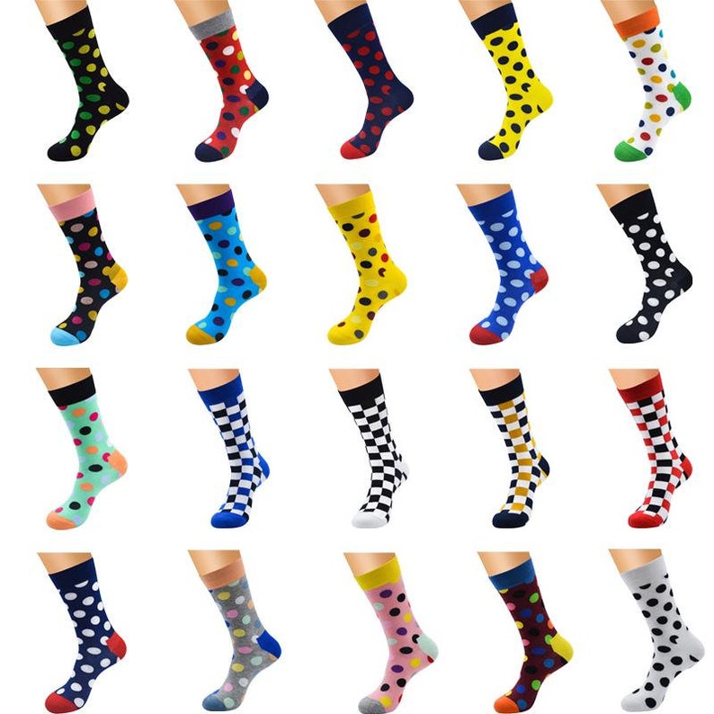 FLAMINGO POLKA DOT sock