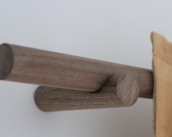 Curtain Rod, Custom Wood Curtain Rod, Curtain Rod - Maple, Walnut, Oak, White Oak - Wooden Brackets Included, Free Shipping