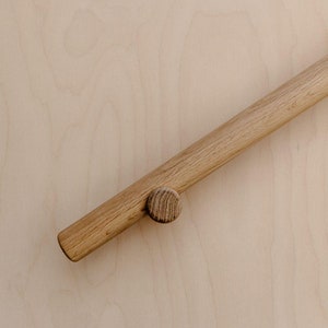 Wood Handrail Brackets, Staircase Brackets, Handrail, Maple, Oak, White Oak, and Walnut - Custom Sizes Available