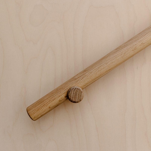 Soportes de madera para pasamanos, soportes para escaleras, pasamanos, arce, roble, roble blanco y nogal - Tamaños personalizados disponibles