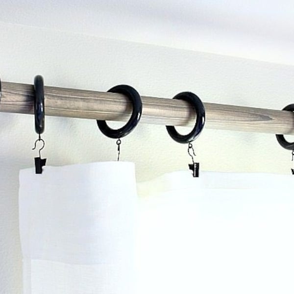 Wood Curtain Rod Etsy