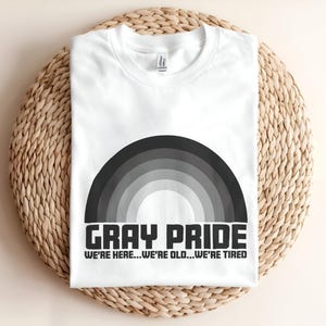 Gray Pride Adult Graphic T-Shirt – Ladies, Unisex, Tall & Plus Sizes, Soft Cotton Tee, Trendy Everyday Casual Shirt