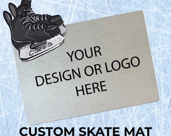 Tapis de patinage personnalisé pour le hockey ou le patinage artistique, votre design ou votre logo à personnaliser