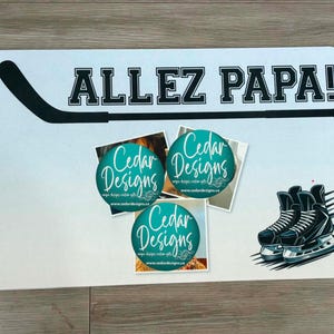 Custom Hockey Skate Mat, Personalized Locker Room Decor, Team Logo Design image 17