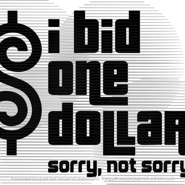 i bid one dollar SVG | price is right SVG Cut Files | game show SVGs | Digital DOWNLOAD