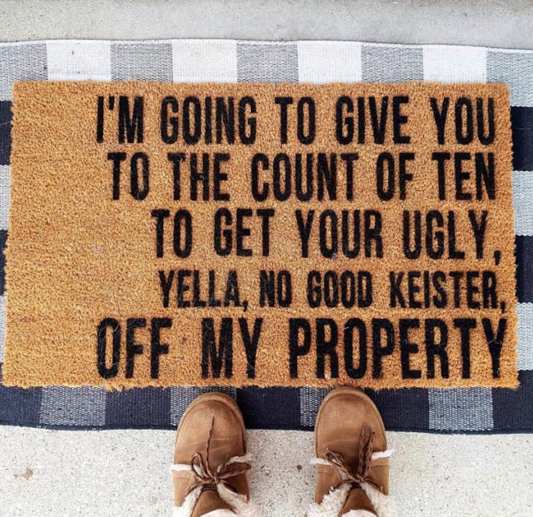 Home Alone Doormat, Christmas Doormat, Give You to the Count of Ten Etsy