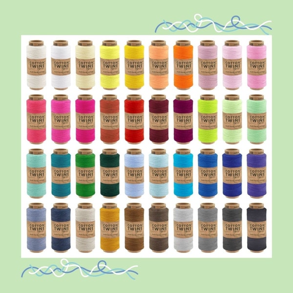 0.03UR/meter, 100 m or 650 m cord single color - 1.0 mm - 40 colors cotton cord baker's twine cord twine gift ribbon