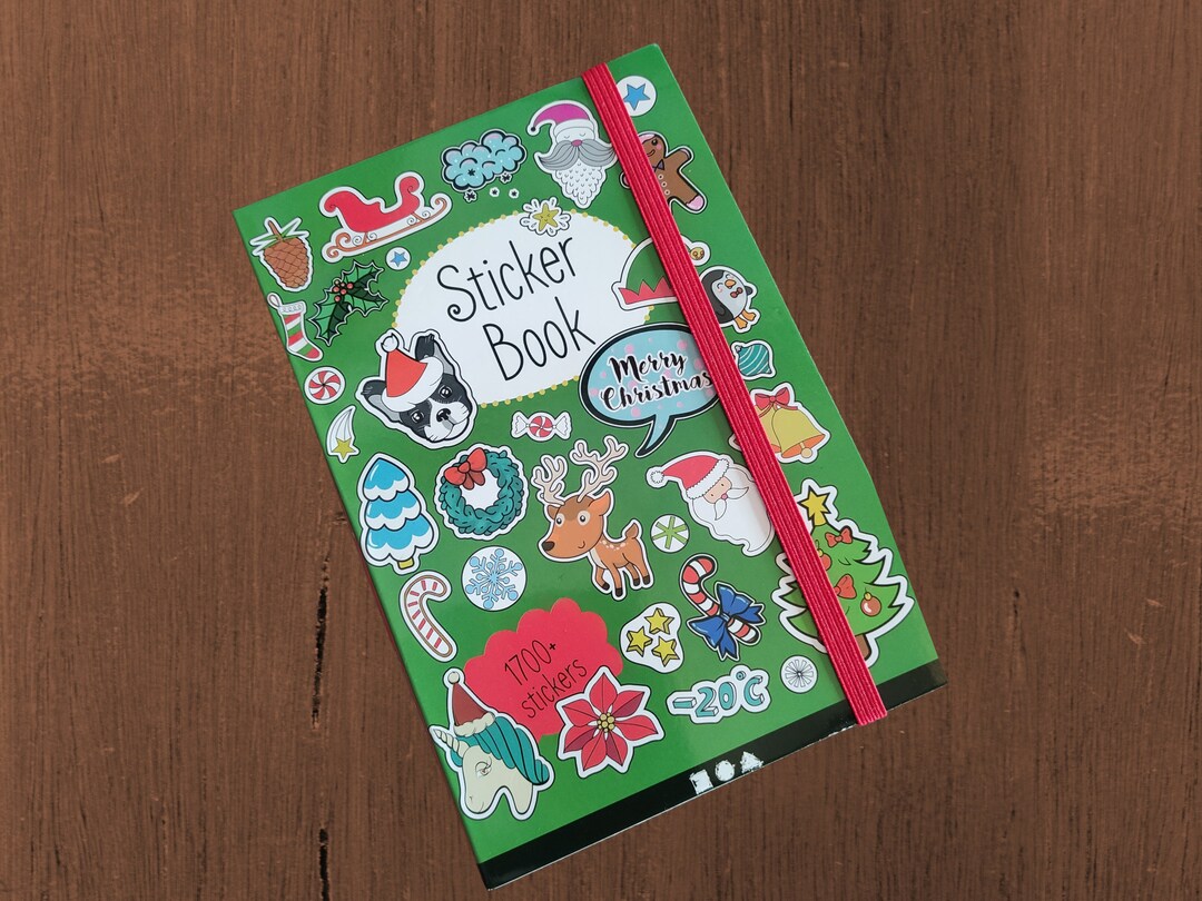 Sticker Book, Sticker Booklet, Christmas, Stickers, Gift, Advent ...