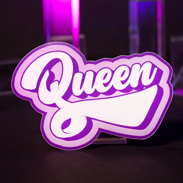 Queen Semi-Gloss Vinyl Sticker