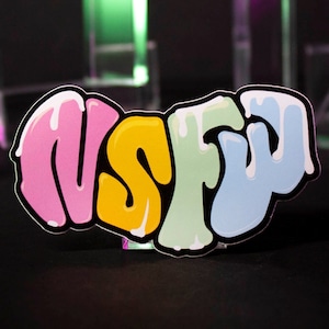 NSFW Semi-Gloss Vinyl Sticker, Mature