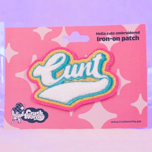 Naszywka C*nt Varsity Chenille | Prezent dla lesbijek | Dojrzała