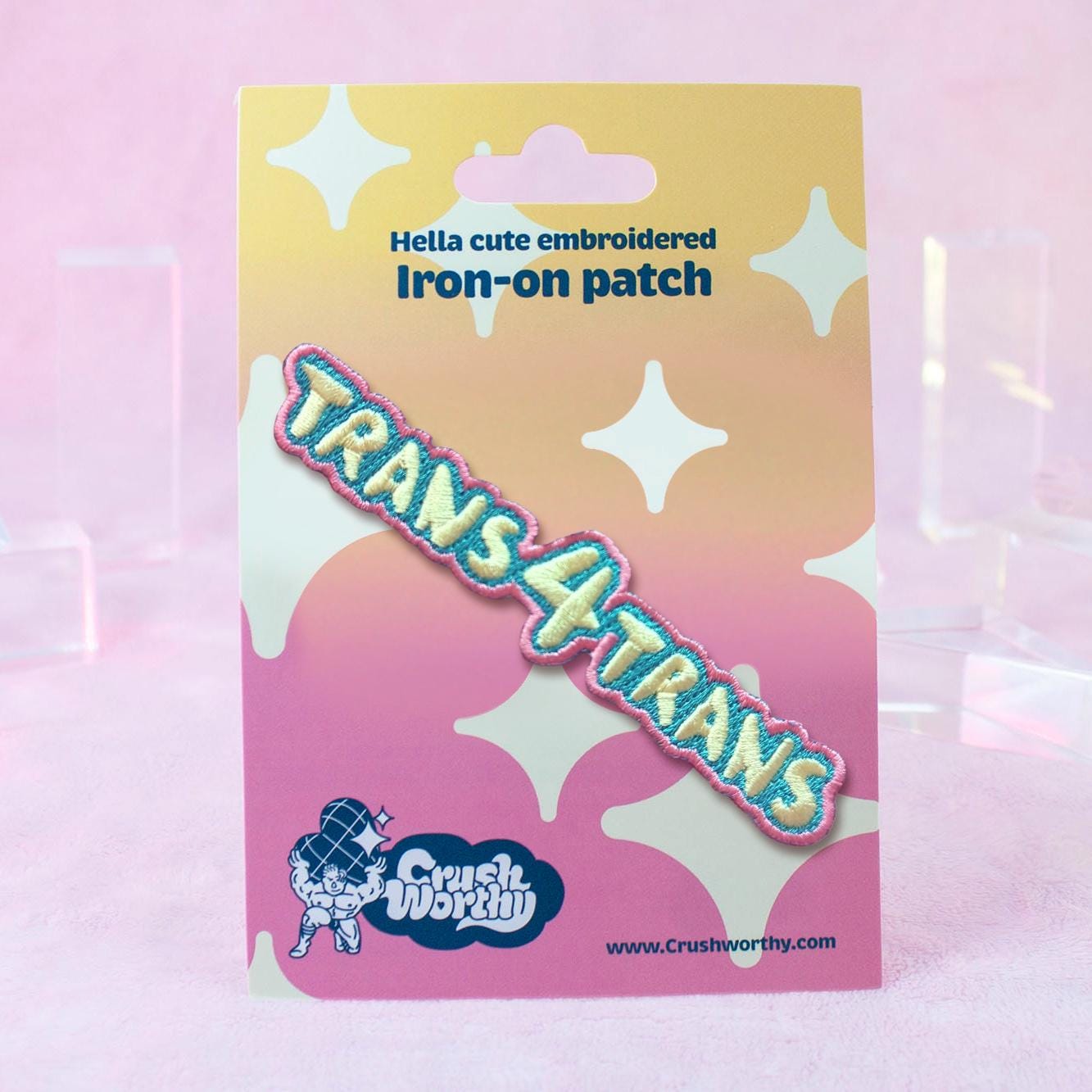 Trans Patch Trans 4 Trans Patch | Transgender Pride Gift | Queer Iron on Embroidery ...