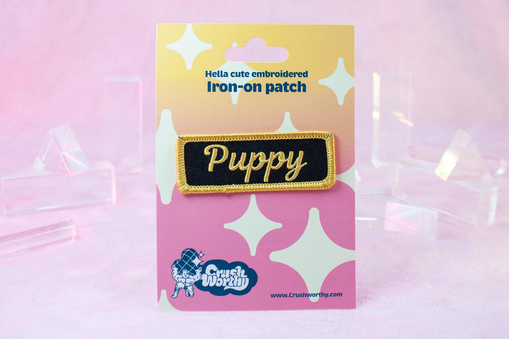 3 COLORS Puppy Patch | Puppy Play Iron-on Embroidery | Cute Queer Pup ...