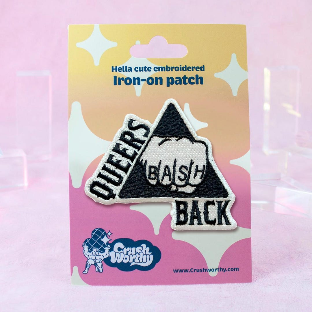 Queers Bash Back Patch | Gay Activism Iron on Embroidery - Etsy