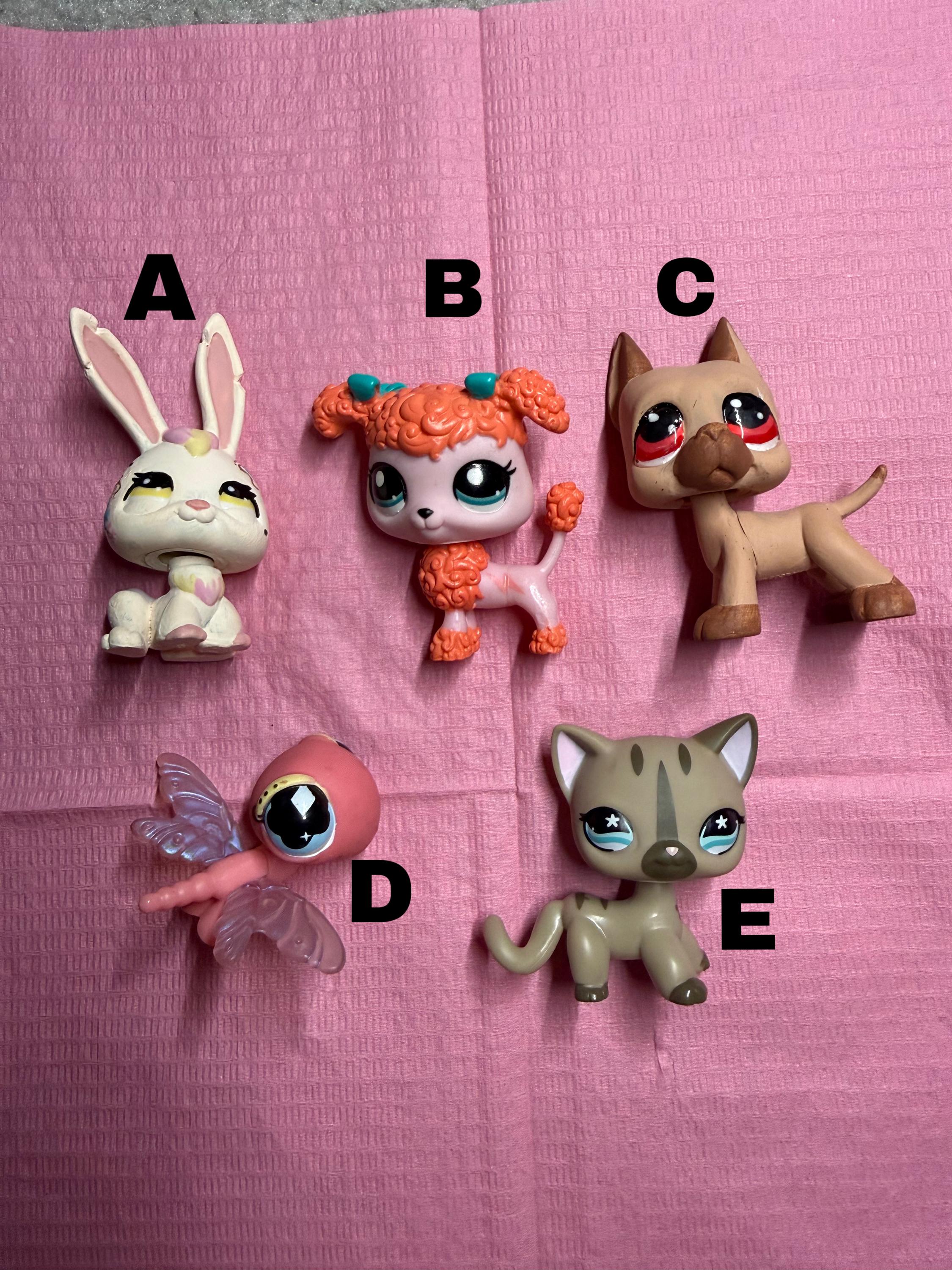 Lot De 9 Figurines Littlest Pet Shop (LPS) – 100% Glitter Sparkle, Panda, Chien, Etc.