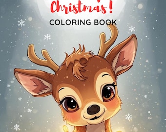 Christmas Coloring Pages For Kids | Instant Printable PDF Download