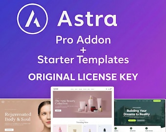 Astra Pro WordPress Theme | 1-Year Activation | Starter Template Installation