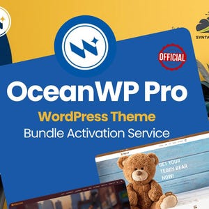Service d'activation de l'offre groupée OceanWP Pro | Licence authentique | Abonnement d'un an