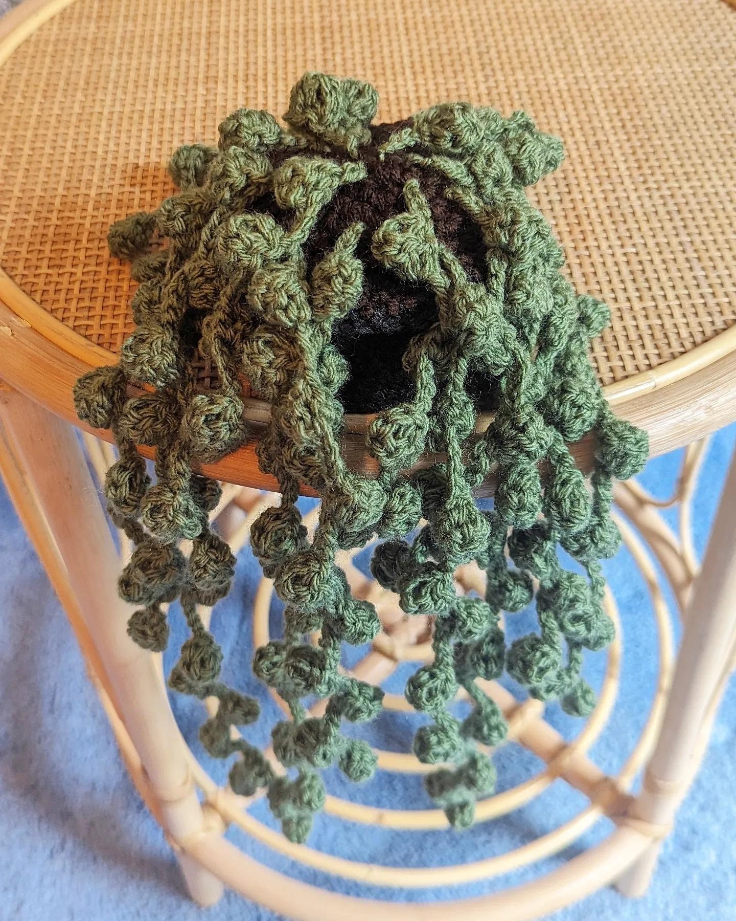 Crochet String of Pearl Plant, Fake String of Pearl's, Crochet Succulent,  House Plant, Home Gift Décor 