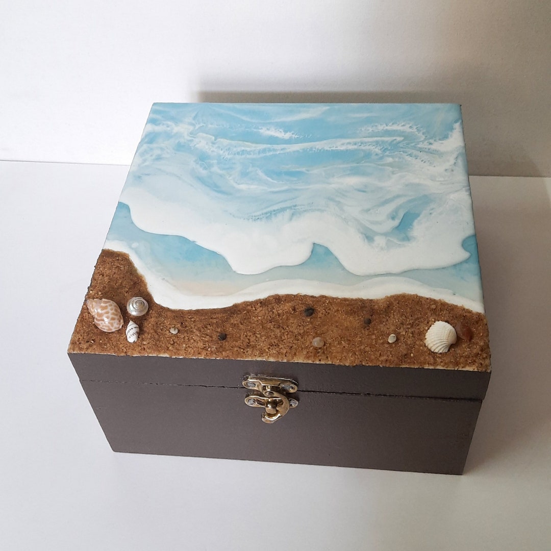 Ocean Jewellery Box,keepsake Box, Unique Gift, Birthday Gift, Gift for