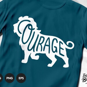 Lion Courage svg / Scripture svg / Bible Quote svg / Bible Verse svg / Be Strong And Courageous / Cut files for Cricut & Silhouette