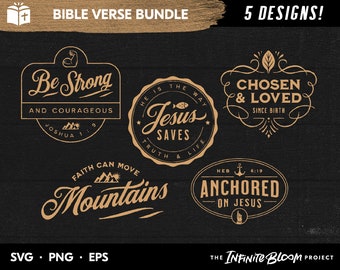 Vintage Bible Verse SVG Bundle Collection No. 3 / Scripture | Etsy Canada