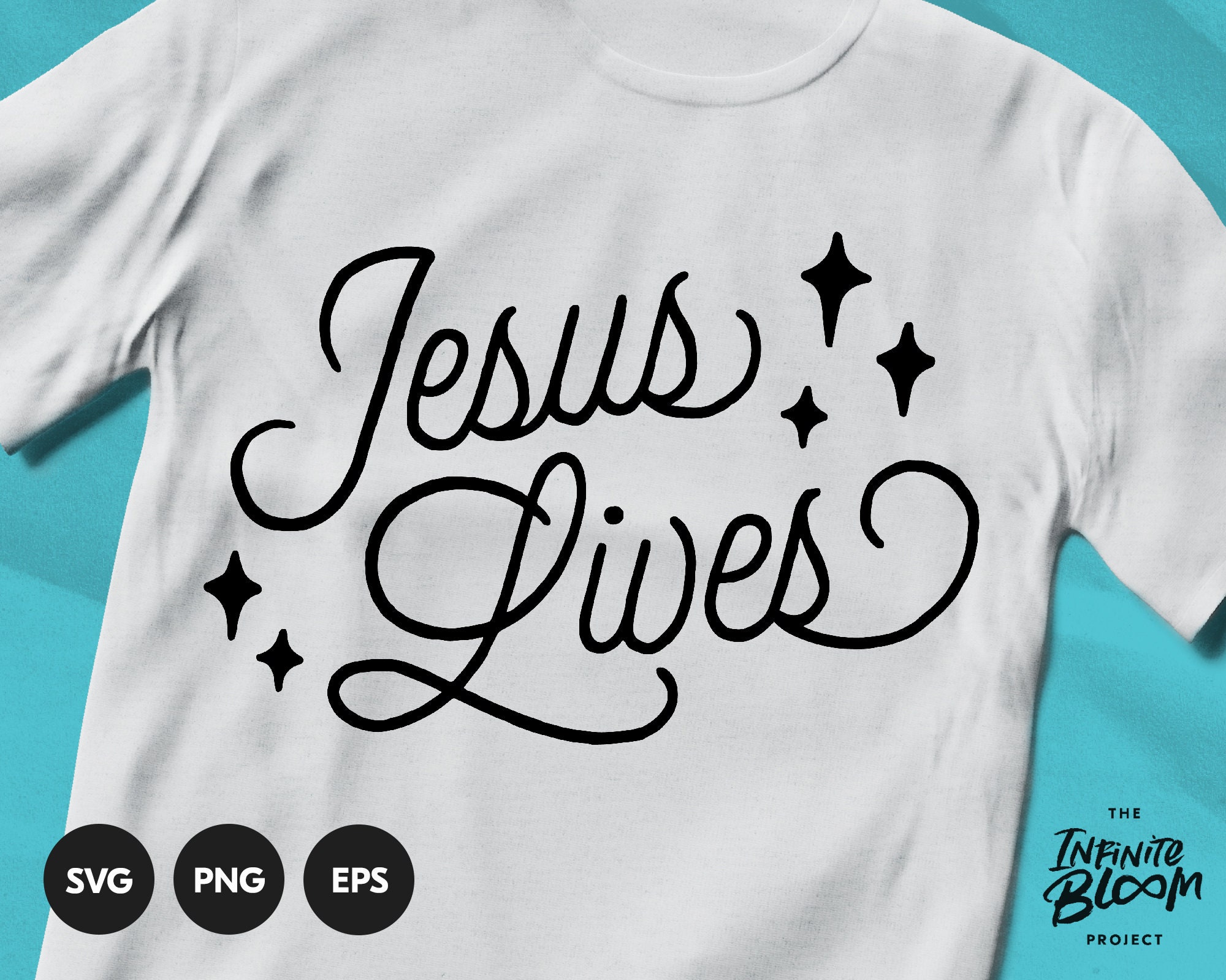 Jesus Lives Svg / Christian Scripture Svg / Bible Quote Svg / - Etsy