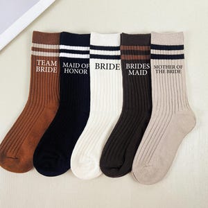 Custom Bridesmaid Socks, Bridesmaid Proposal Socks, Wedding Party Socks, Bridal Party Socks, Wedding Socks, Bride Socks, Bridal Party Gifts