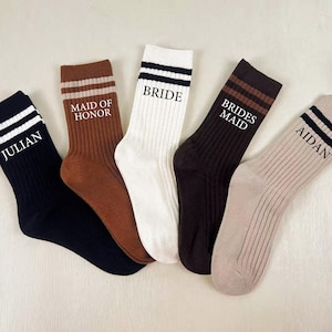Bridesmaid Socks Gift, Bridesmaid Proposal Socks, Wedding Party Socks, Bridal Party Socks, Wedding Socks, Bride Socks, Team Bride Socks
