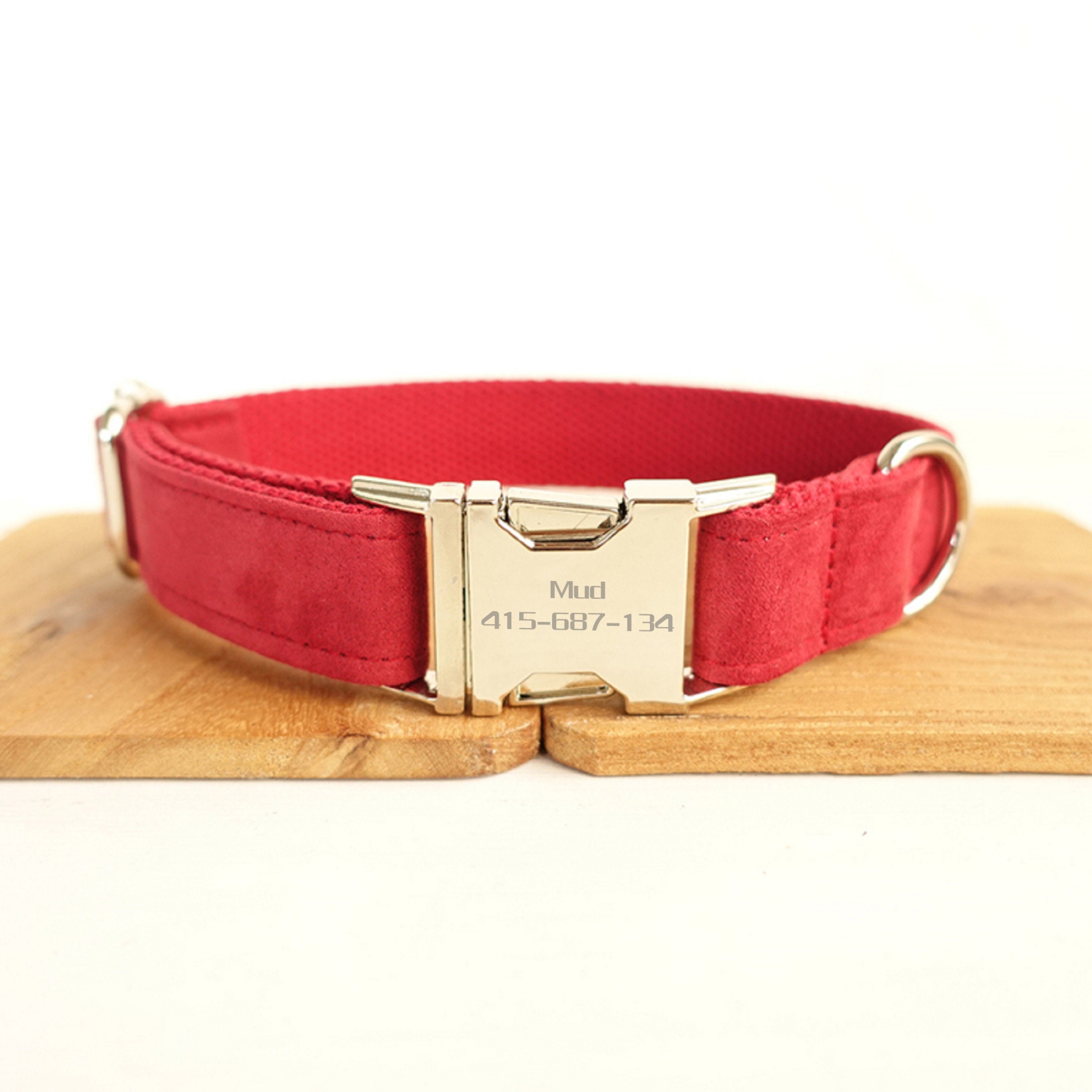 Personalized Engraved Dog collar custom design metal buckle Etsy