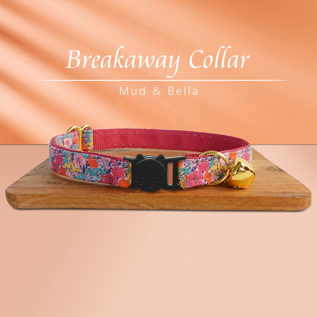Breakaway Cat Collar With Name Engraved Custom Quick Release Cat Collar