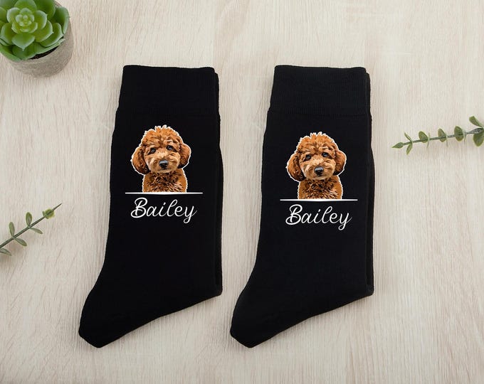 Custom Pet Photo Socks, Personalized Pet Socks, Custom Dog Socks, Mothers Day Gifts, Cat/Dog Dad Gifts, Dog Face Socks, Pet Lovers Gift
