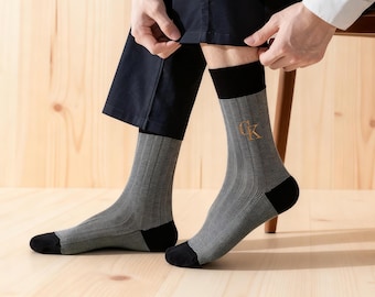 Embroidered Groomsmen Socks, Groomsmen Gifts, Best Man Proposal, Custom Embroidered Socks, Personalized Wedding Socks, Groomsman Socks